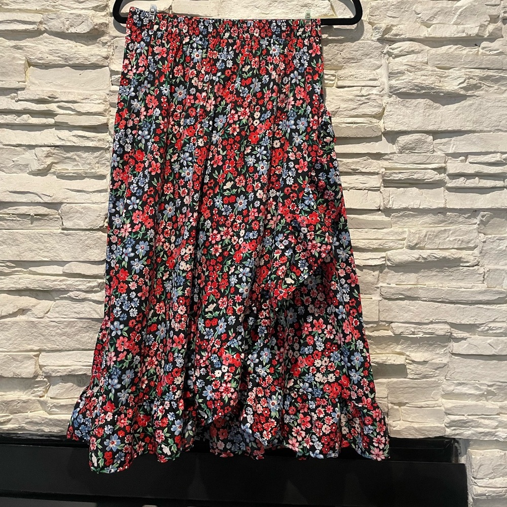 Only Women's A-Line Floral Skirt